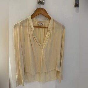 Zadig & Voltaire Yellow Satin Tunic